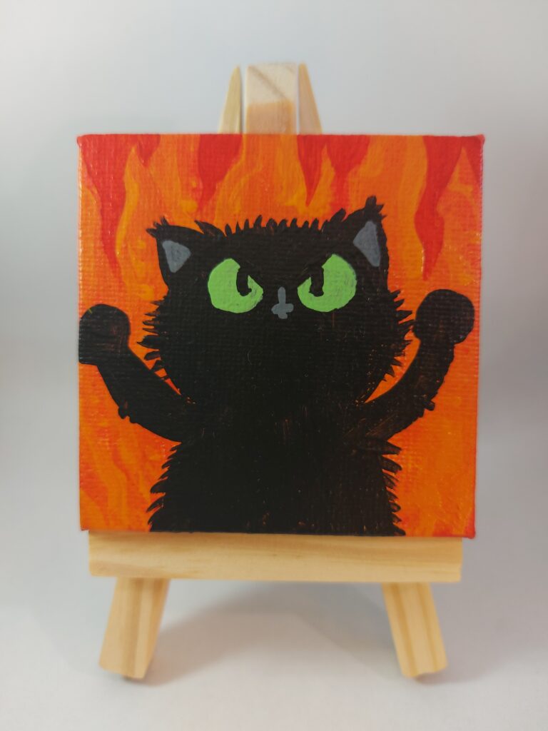 chaos cat paintling