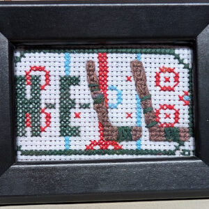 H-E-double-hockey sticks! Framed.