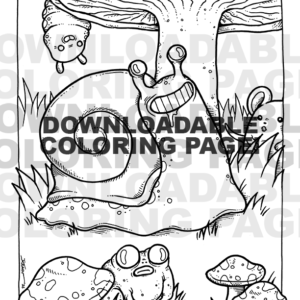 A sampling of critters at a mushroom party