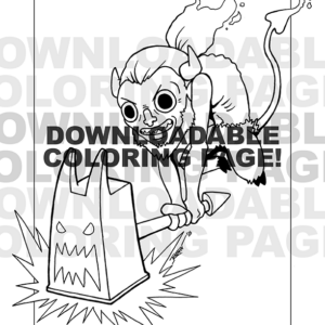 A downloadable devil dashing to ding you