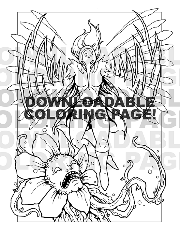 COLOURING PAGES — Hum-N-Bird
